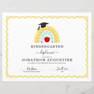 Kindergarten Abschluss Diplom