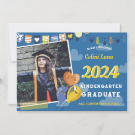 Kindergarten Abschluss Einladung mit Foto