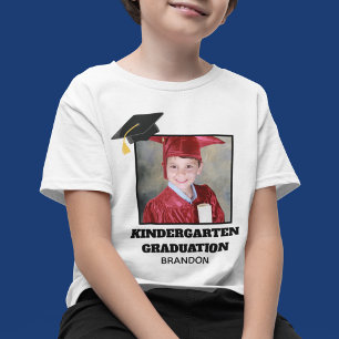 Kindergarten Abschluss Foto Custom Graduate Name T-Shirt