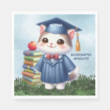 Kindergarten Abschluss Girl Cat Herzlichen Glückwu