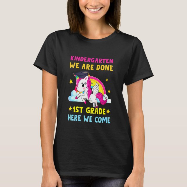 Kindergarten Abschluss Magical Unicory Kindy T-Shirt (Vorderseite)