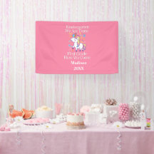 Kindergarten Abschluss Pink Girly Unicorn Party