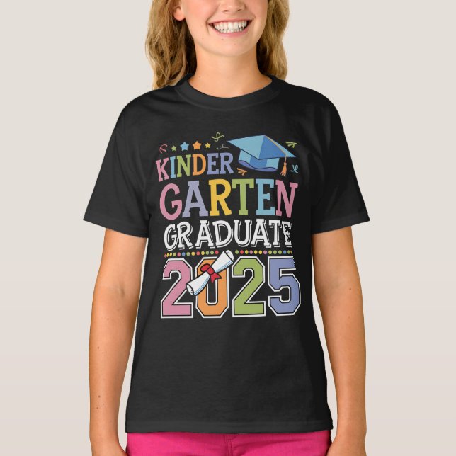 Kindergarten-Abschluss-Schule 2025 T-Shirt (Vorderseite)