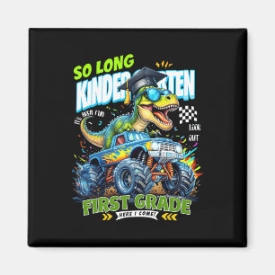 Kindergarten-Absolvent auf Wiedersehen Dinosaurier Magnet