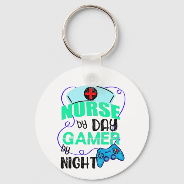 Kindergarten bei Day Gamer by Night, Funny Gaming  Schlüsselanhänger (Vorderseite)