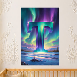 Kindergarten Buchstabe T Name Nordlichter Tundra Poster