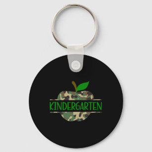 Kindergarten Camouflage Apple Erster Schultag Schlüsselanhänger