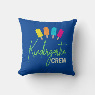 Kindergarten Crew für Kinderzimmer-Schule Kind Vin Kissen