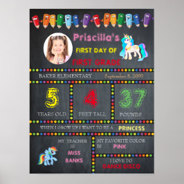 Kindergarten der ersten Klasse, Foto für Tafelschi Poster