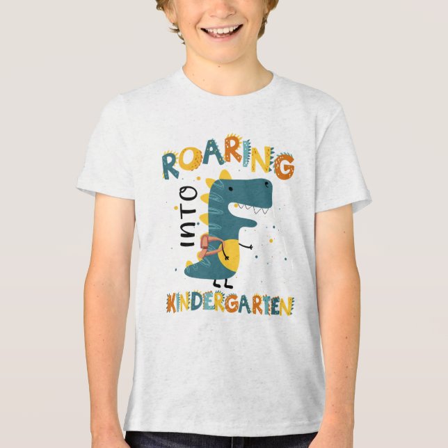 Kindergarten Dinosaur Back to School Shirt (Vorderseite)