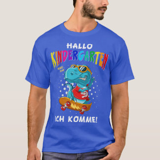 Kindergarten Dinosaur TRex Kindergarten Skater Din T-Shirt