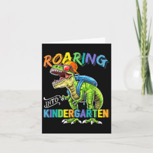 Kindergarten Dinosaurier kehren zurück zur Schule Karte