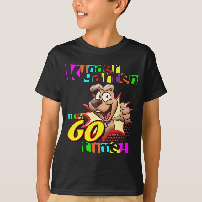 Kindergarten - Es ist Zeit zurück zur Schule T-Shirt (Vorderseite)