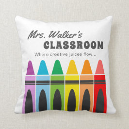 Kindergarten Farbenfrohe Crayons Sonderklasse Kissen