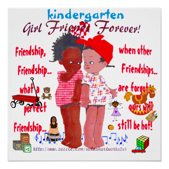 "Kindergarten-Freunde" Poster (Vorderseite)