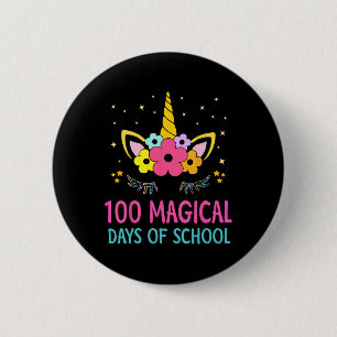 Kindergarten für Mädchen 100 magische Tage 1 Button
