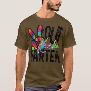 Kindergarten-gefärbte Krawatte im Sommer letzten J T-Shirt