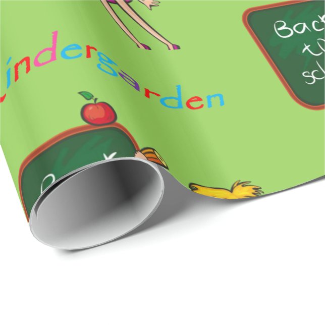 Kindergarten-Geschenkpapier Geschenkpapier (Rolleneckpunkt)