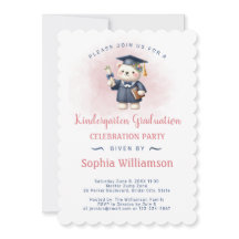 Kindergarten Girl Abschluss Teddy Bear