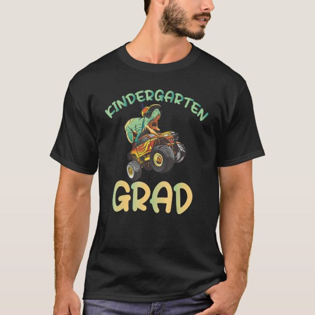 Kindergarten Grad Dinosaur T-Shirt (Vorderseite)