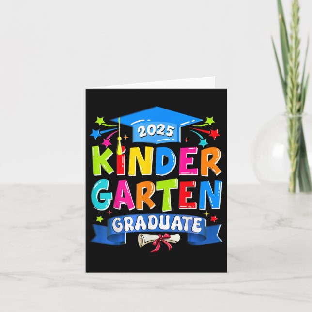 Kindergarten Graduate 2025 Kinder Abschluss Kinder Karte (Vorderseite)