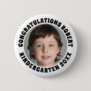 Kindergarten Graduate Gratulation Foto Button