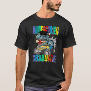 Kindergarten Graduate Monster Truck Dinosaur Gradu T-Shirt