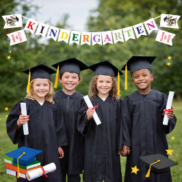  Kindergarten Graduation Bunting Flag  Wimpelkette
