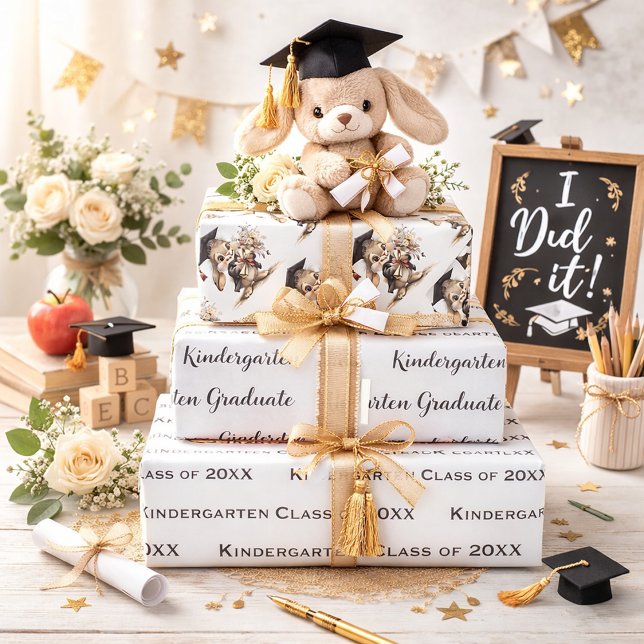 Kindergarten Graduation  Geschenkpapier Set (Von Creator hochgeladen)