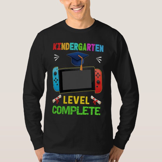 Kindergarten Graduation Level Complete Gamer 2023 T-Shirt (Vorderseite)