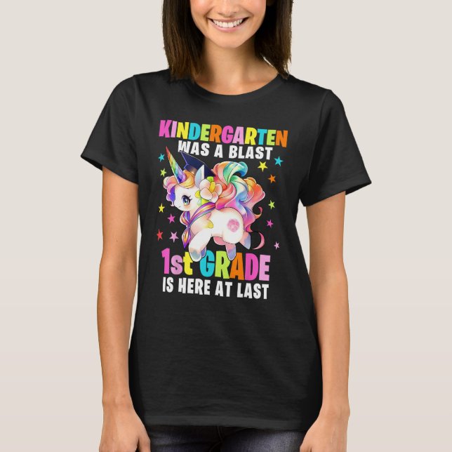 Kindergarten Graduation Unicorn Kindergarten Gradu T-Shirt (Vorderseite)
