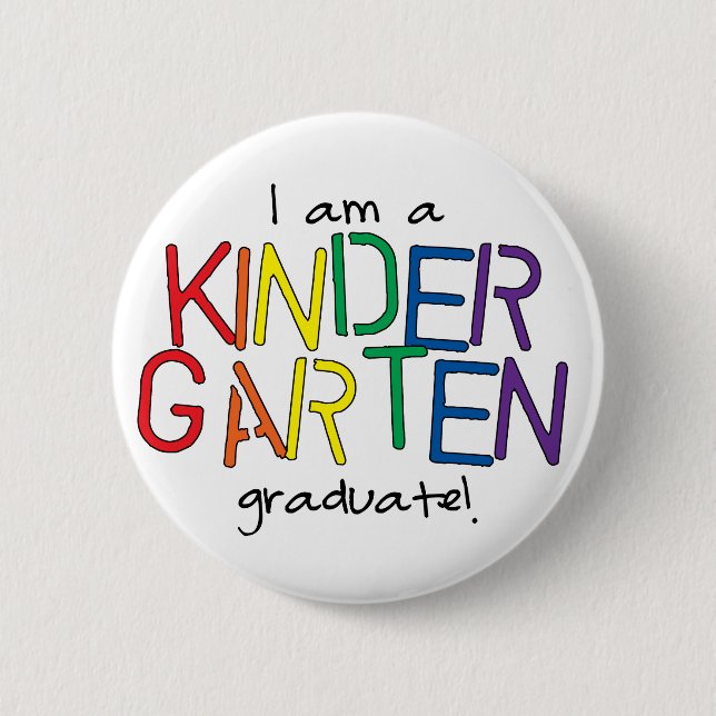 Kindergarten-graduierter Knopf Button (Vorderseite)