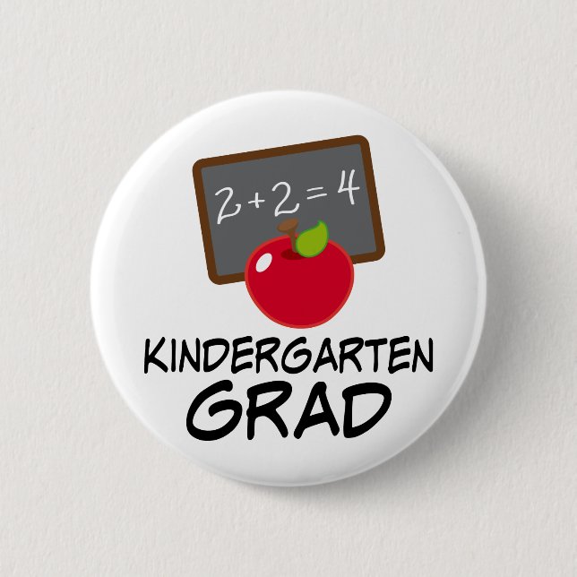 Kindergarten-graduiertes Geschenk Button (Vorderseite)