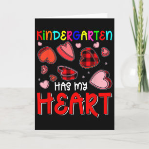 Kindergarten hat mein Herz Valentinsherzen lehren Karte