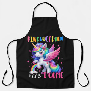 Kindergarten Hier Komme Ich Einhorn Zurück zur Sch Schürze
