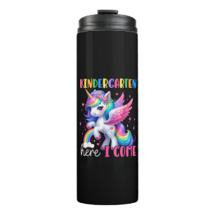 Kindergarten Hier Komme Ich Einhorn Zurück zur Sch Thermosbecher