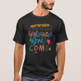 KINDERGARTEN HIER SEHEN ICH ZUM SCHULlehrer T-Shirt