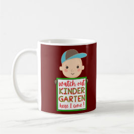 KINDERGARTEN HIER SEHEN, KOMME ICH niedlich lustig Kaffeetasse