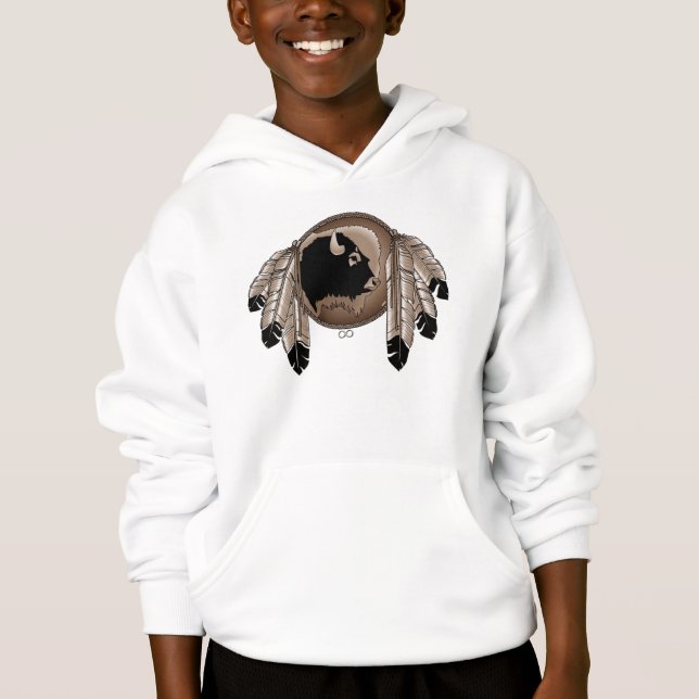 Kindergarten Hoodie Wildlife Native Art Hoodie (Vorderseite)