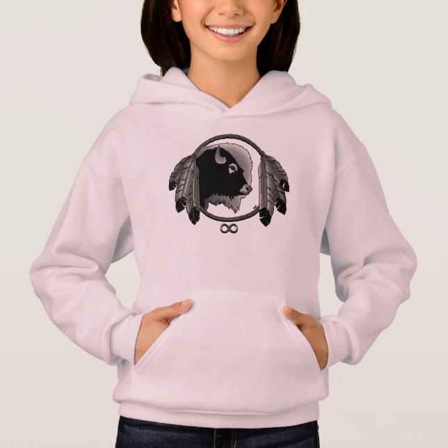 Kindergarten Hoodie Wildlife Native Art Hoodie (Vorderseite)