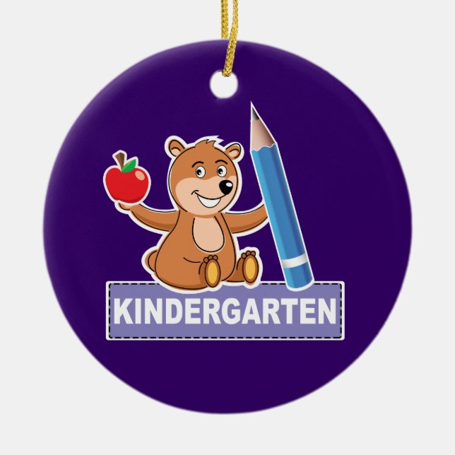 Kindergarten Keramikornament (Vorne)