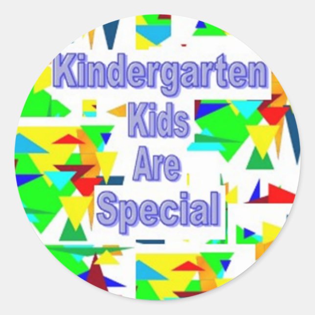 Kindergarten Kinder sind Sonderaktionen Runder Aufkleber (Vorderseite)