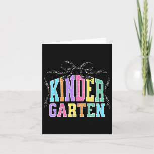 Kindergarten Koketterie-Schleife Zurück zur Schule Karte
