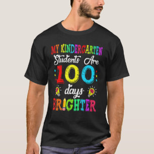 Kindergarten Lehrer 100 Tage Heller 100. Tag T-Shirt