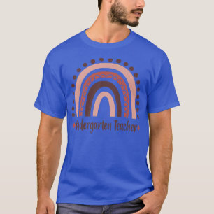 Kindergarten Lehrer Boho Regenbogen Bekleidung Nie T-Shirt