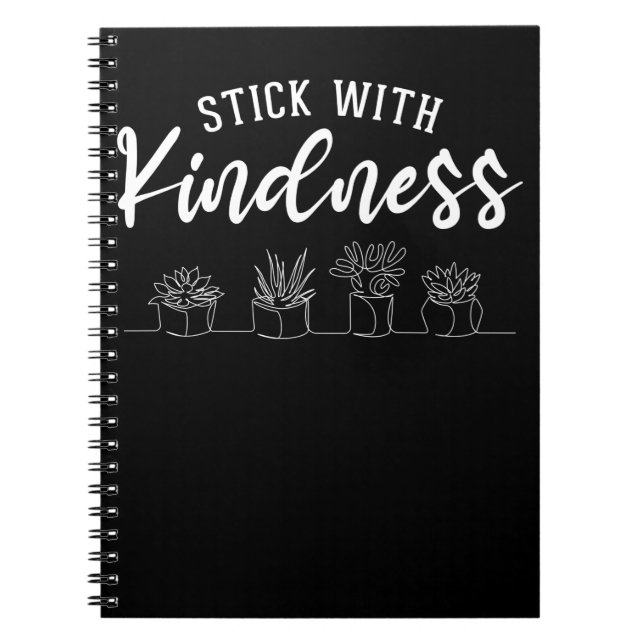 Kindergarten Lehrer Kakteen Kindness Positivity Notizblock (Vorderseite)