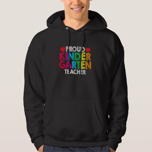 Kindergarten Lehrer Life School Bildung Rainbow Hoodie (Vorderseite)