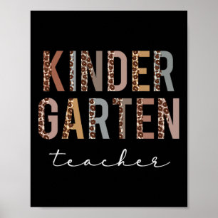 Kindergarten Lehrer zurück zur Schulbewertung L Poster