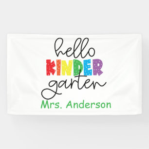 Kindergarten Lehrerbanner für das Klassenzimmer Banner