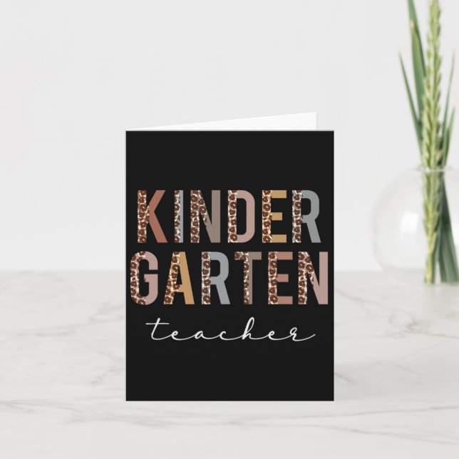 Kindergarten Lehrerin CK an Lehrstuhl Karte (Vorderseite)